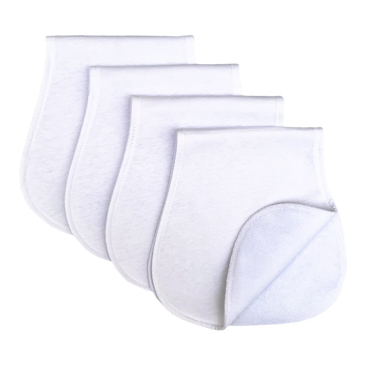 Baby Burp Cloths Baby Burp Set Curved Absorbent and Soft Valuable 4 Pack - Image 1